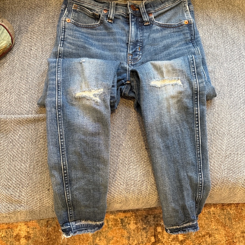 Madewell High-Rise Skinny Jeans Distressed | Size 24